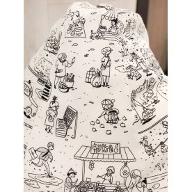 Пуф-мешок Раскраска