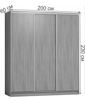 Шкаф-купе Домашний 2000 лдсп / лдсп