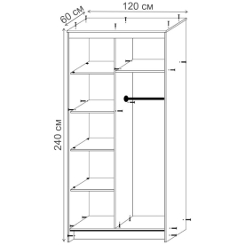 Шкаф-купе Дуэт-2