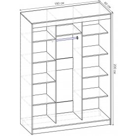 Шкаф-купе Риф 3 ШК.026.1900-01