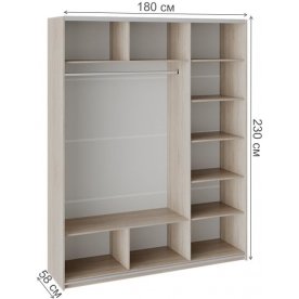 Шкаф-купе Траст трехдверный 180