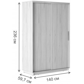 Шкаф-купе Уарас Стандарт 1400