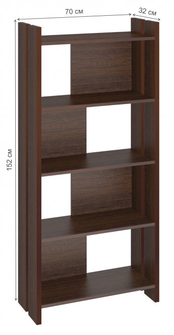Стеллаж 152 см венге