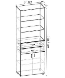 Стеллаж Стеллаж 800 СТ.028.800-01