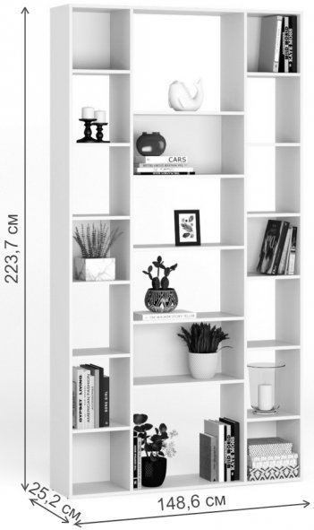 Стеллаж Алстар-13 МХ белый