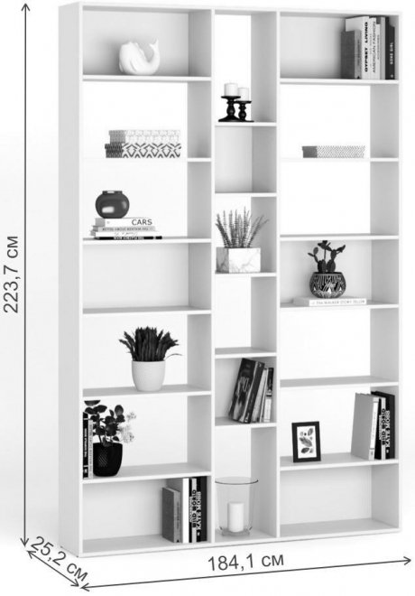 Стеллаж Алстар-14 МХ вишня