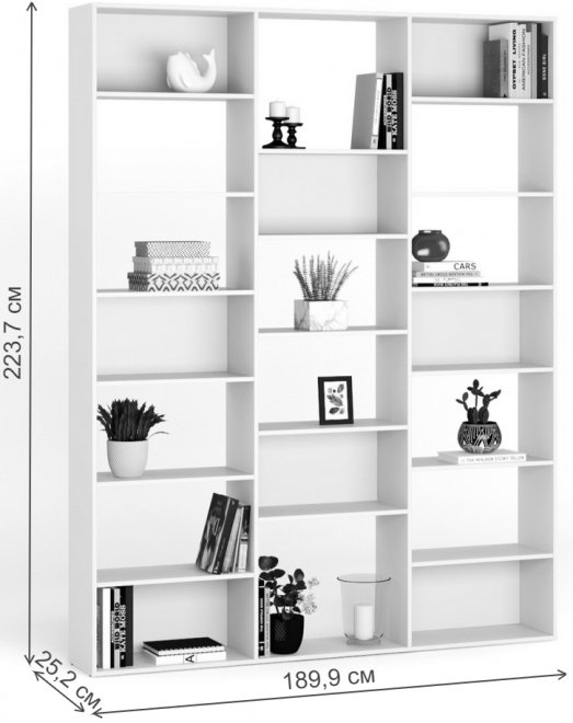 Стеллаж Алстар-16 МХ белый