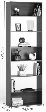 Стеллаж Алстар-1 МХ венге