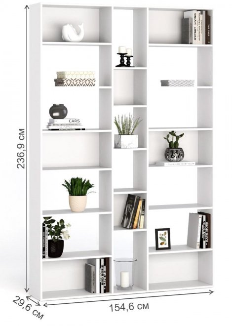 Стеллаж Алстар-24 МХ белый