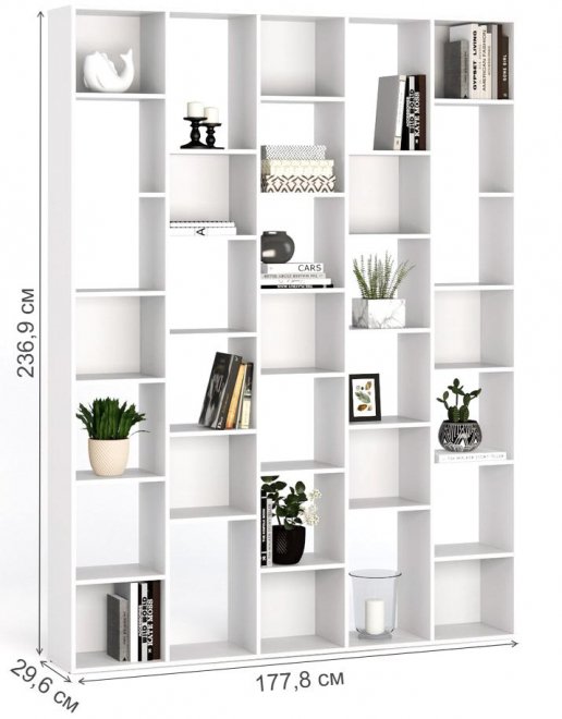 Стеллаж Алстар-25 МХ белый