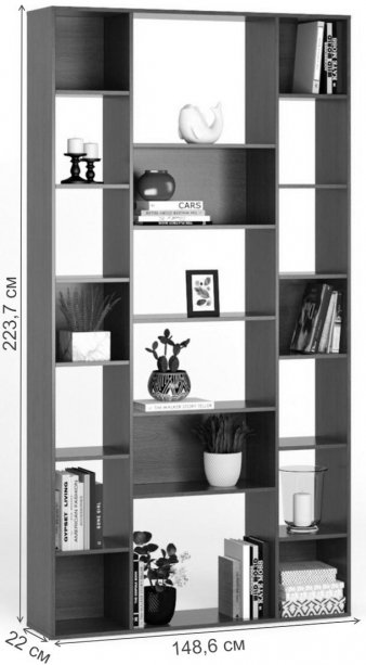 Стеллаж Алстар-3 МХ черный