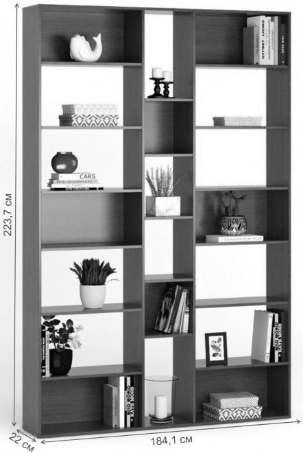 Стеллаж Алстар-4 МХ вишня