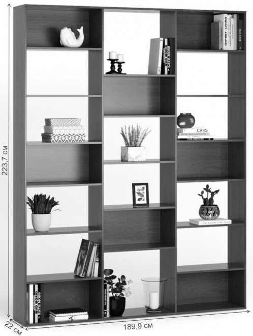 Стеллаж Алстар-6 МХ вишня