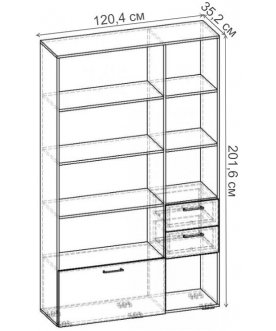 Стеллаж Бриз-5.05 СТ.105.1204-01