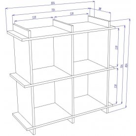 Стеллаж Cross СЛ2х2 Н