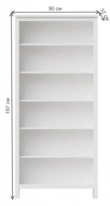 Стеллаж Кантри 00 белый