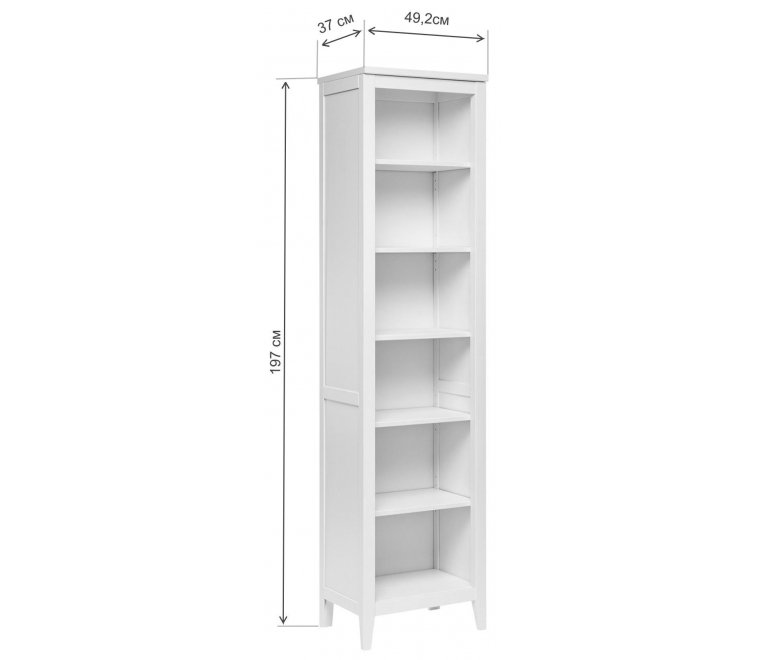 Стеллаж Leset Мира 490 белый