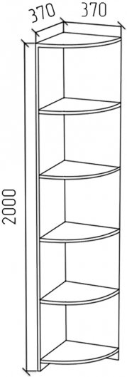 Стеллаж СУ1 белый