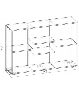 Стеллаж Норд-8.04 СТ.128.1270-00