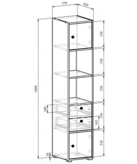 Стеллаж Прайм-51-2