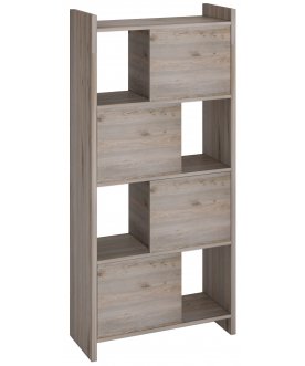 Книжный шкаф с дверцами 152 см белый