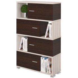 Стеллаж СБ-30-4 карамель / венге