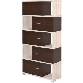 Стеллаж СБ-30-5 карамель / венге