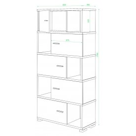 Стеллаж СБ-30-5 венге