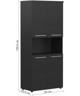 Офисный стеллаж Skyland Alto AHC 85.4 венге магия