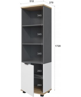 Стеллаж Скайлайт СЛ-5К правый