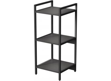 Стеллаж cubos 10СС.3.400 графит / черный
