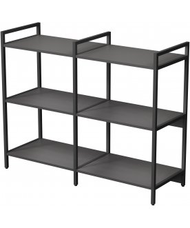 Стеллаж cubos 10СВ.6.400 графит / черный