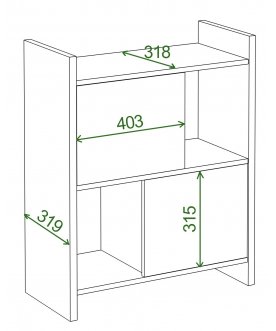 Стеллаж СТЛ-ЗН БЕК