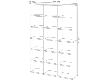 Стеллаж Оревро ш3в2