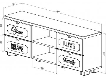 ТВ-тумба ДримСтар ДС-15
