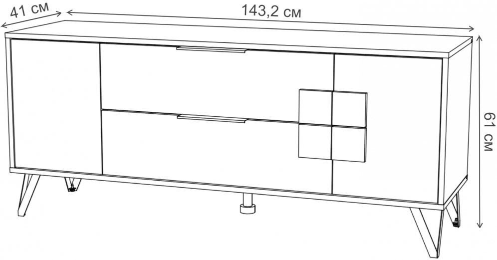 ТВ-тумба Макао 4105.М1