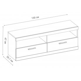 ТВ-тумба Oskar RTV 2S2NL