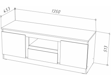 ТВ-тумба Рунтроп ТВ-135