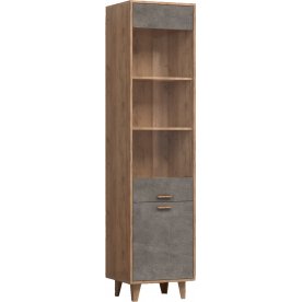 Витрина Эго ПС-1 на ножках дуб крафт золотой / камень темный