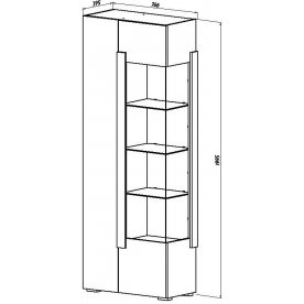 Витрина Куба 1701.М4