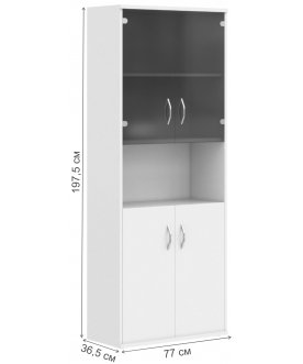 Офисный стеллаж Imago СТ-1.4 белый