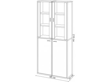 Витрина Оревро ш2в2+2ФС+2ФГ ШБЕ