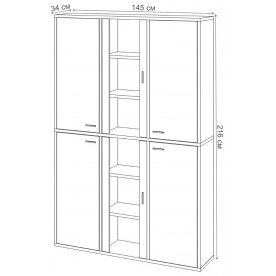 Витрина СУ(ш3в2)+4ФГ+2ФС К