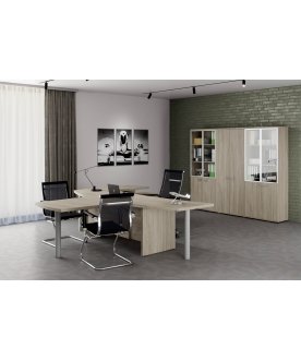 Книжный шкаф WN.712 левый дуб светлый