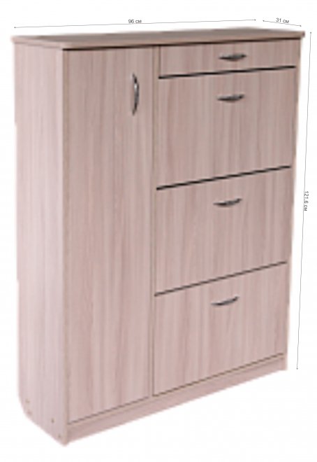 Обувница 23А ясень шимо светлый