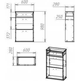 Обувница Мебелеф 12