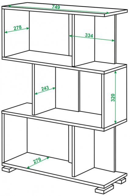 Cтеллаж СЛ-5-3 К карамель