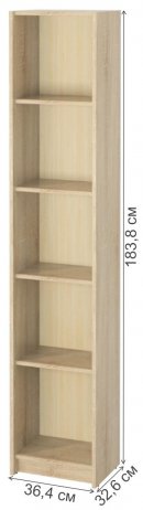 Стеллаж Милана-6 дуб сонома