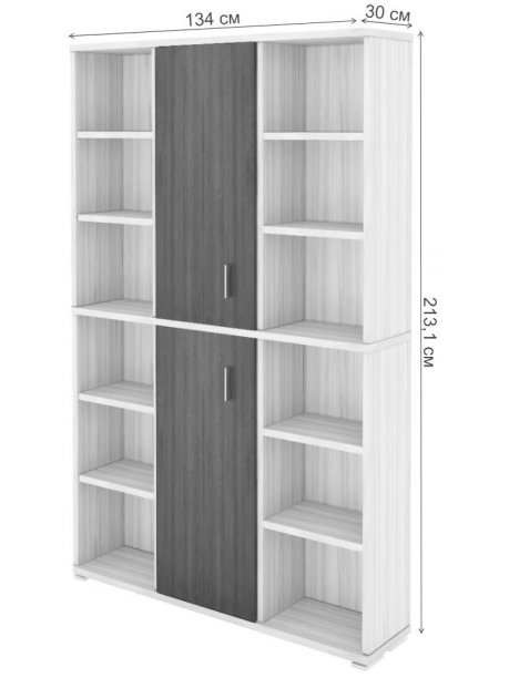 Стеллаж ПУ-40-2 БЕ белый