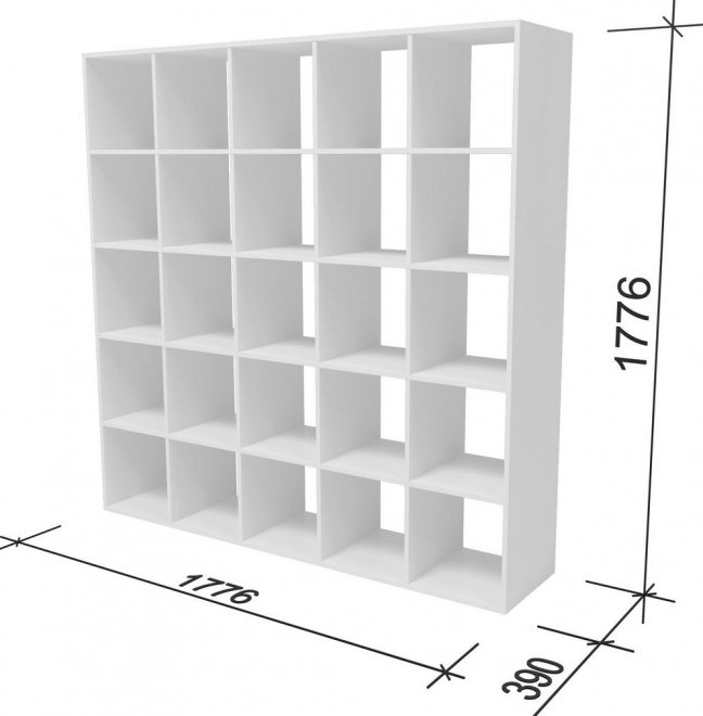 Стеллаж СИ55 белый